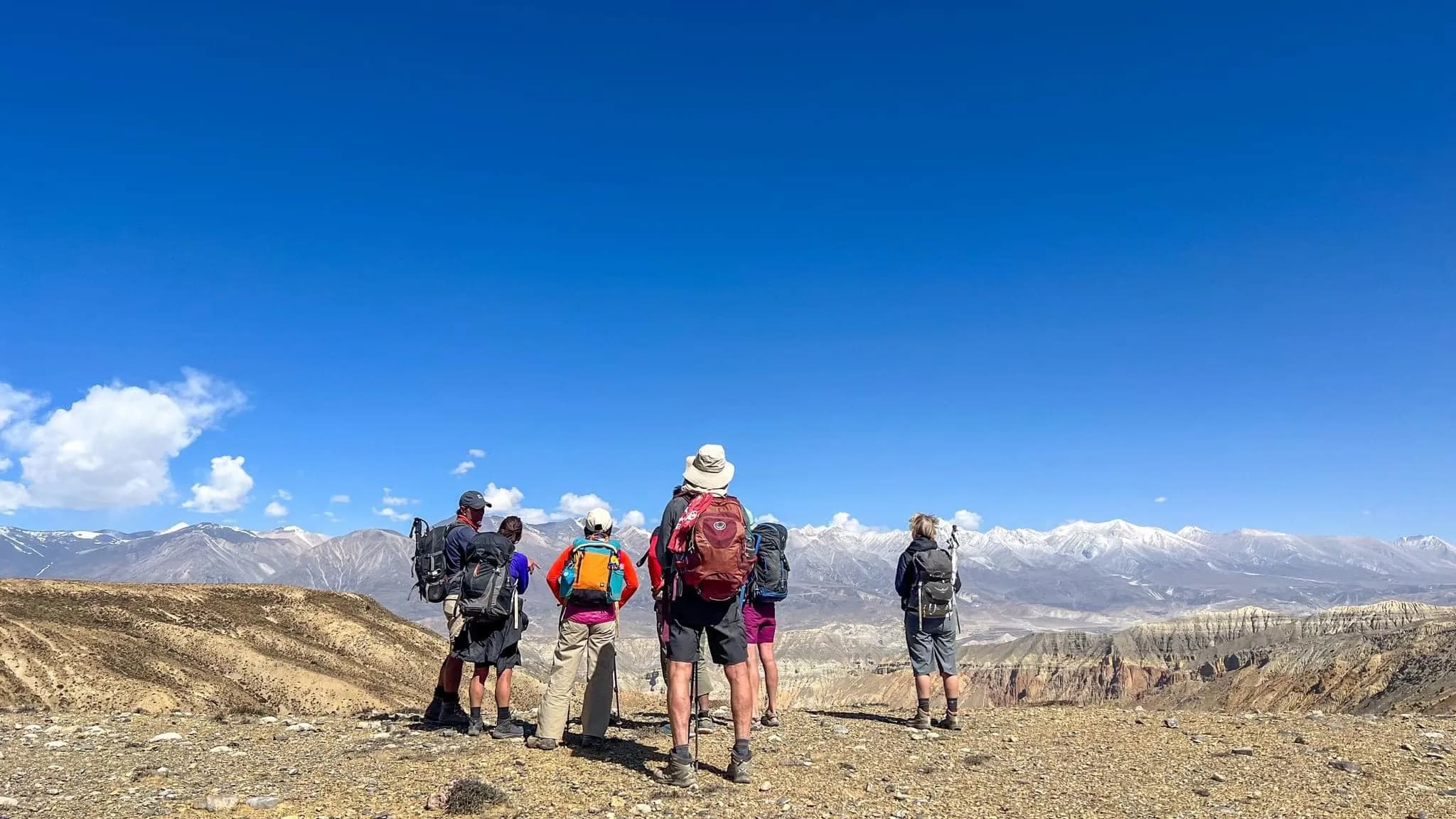 Scenic landscape of Upper Mustang region