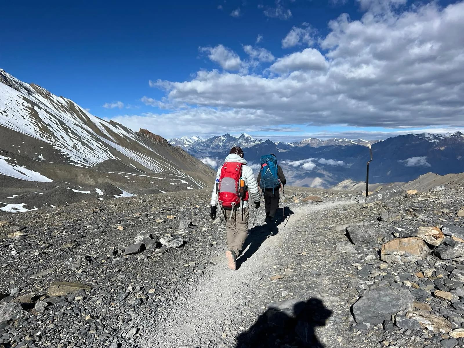 Snowy trail to Annapurna Base Camp